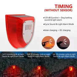 Driving wild boars and animals solar alarm lamp courtyard anti-theft outdoor human body induction driver farm orchard