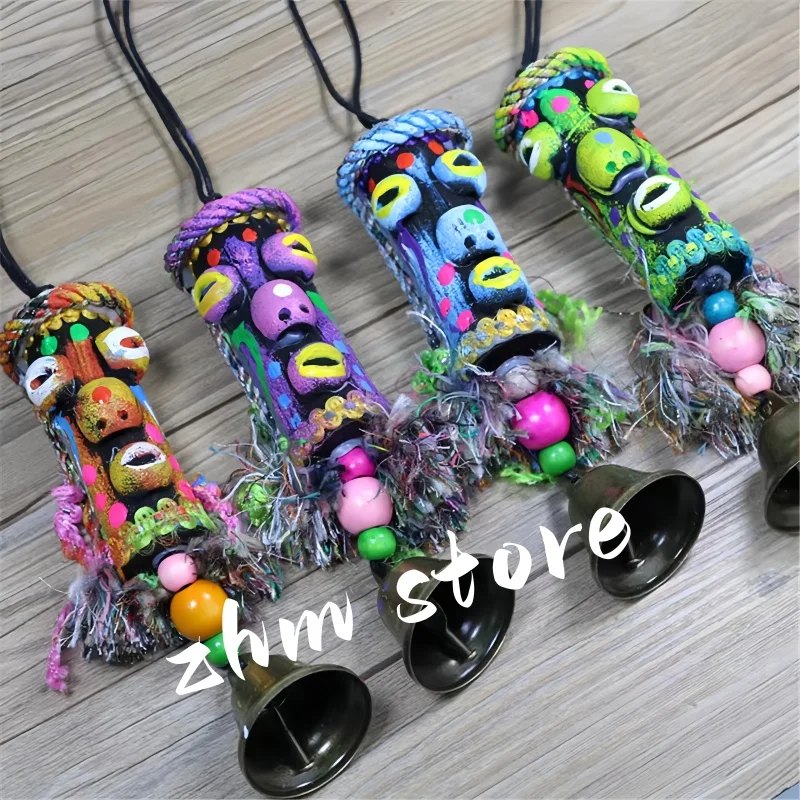 

1pc Handmade Chinese National Wooden Home Hanging Decorate Ring Bell Wind Chimes Decorate Ornaments