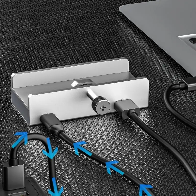 Q84A Multiinterface USB3.0 Hub Type C Reader Card Dock szybkim podłączeniem do czytnika karty pamięci