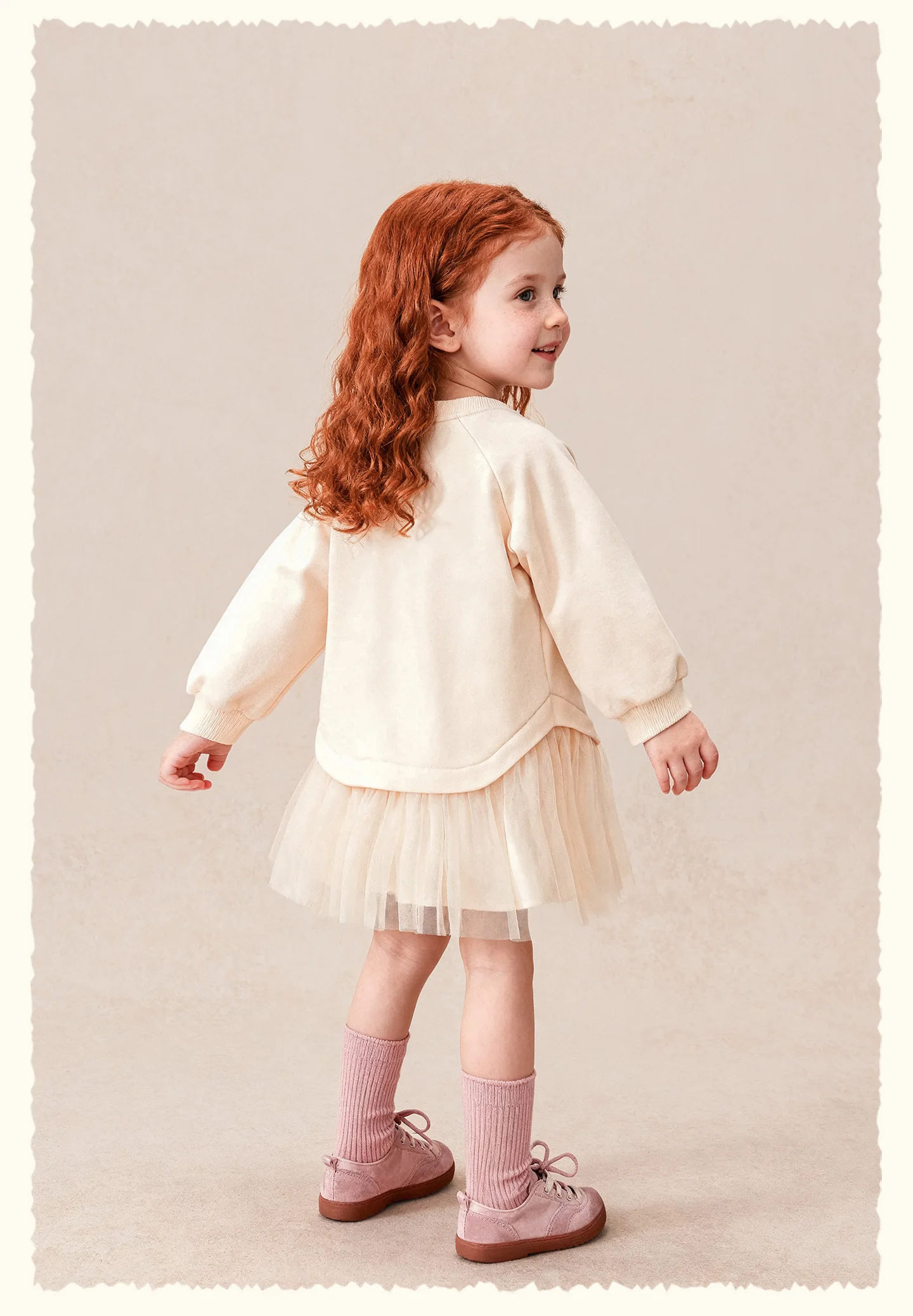 Amila 2026 Herbst Neues Kinder-Mädchen-Mesh-Splice-Kleid Niedliches Eiscreme-Muster Süßes Liebliches Prinzessinnen-Partykleid – Detail 18