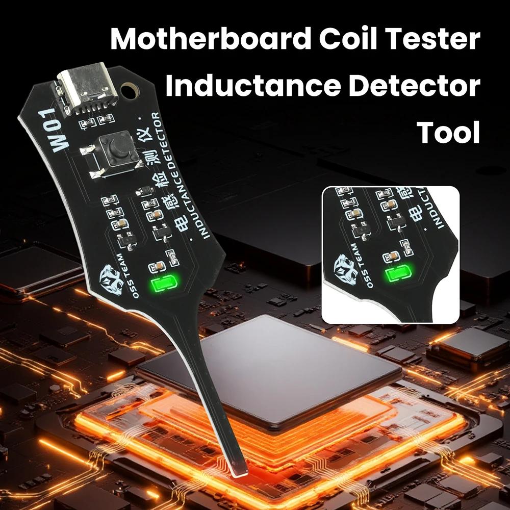 W01 Type C Inductance Tester - Closeup of Sensor