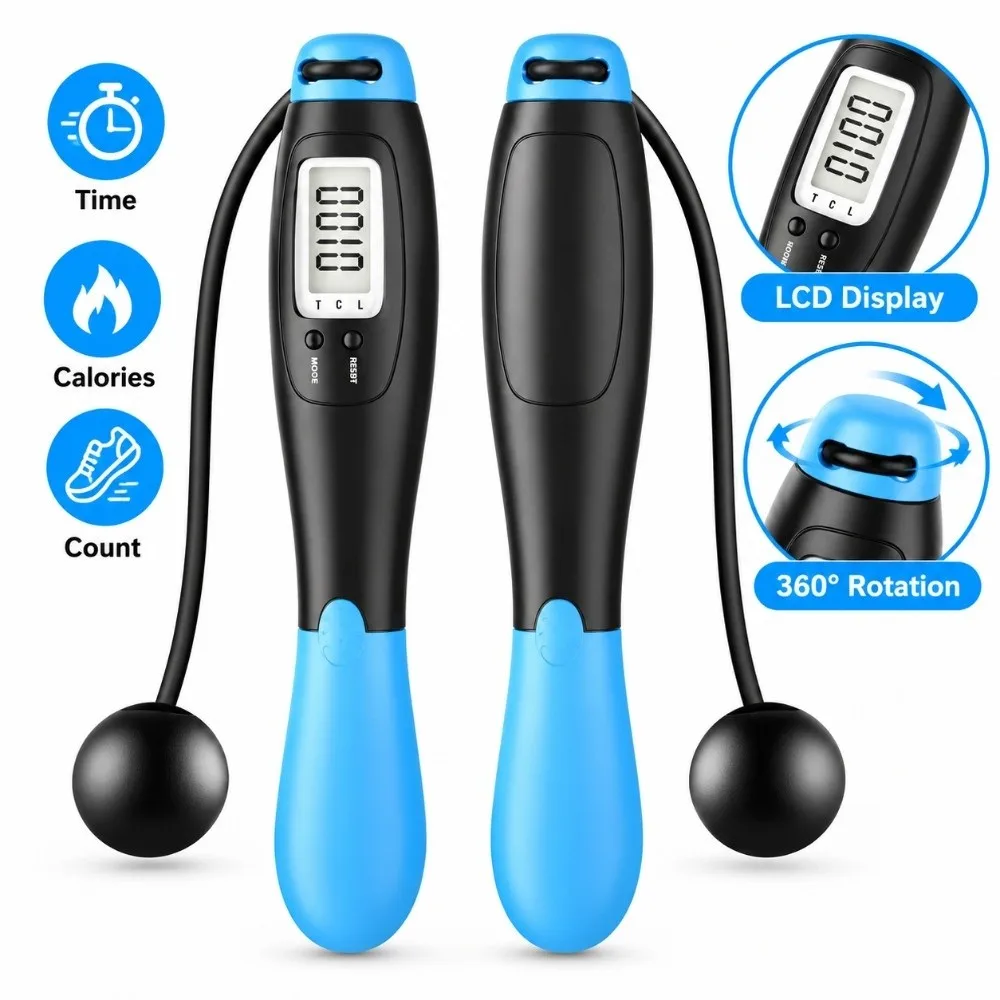 Counter Display Smart Jump Rope Detachable Rope Weighted Balls Cordless Skipping Rope Ergonomic Handle