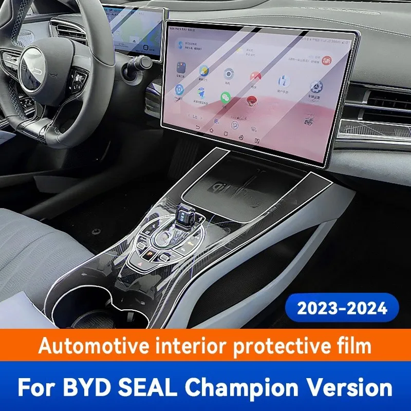 

For BYD SEAL Champion Version 2023 2024 Gearbox Panel Dashboard Navigation Automotive Interior Screen TPU Protective Film