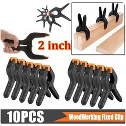 10pcs 2inch Spring Clamps DIY Woodworking Tools Plastic Nylon Clamps For Woodworking Spring Clip Photo Studio Background