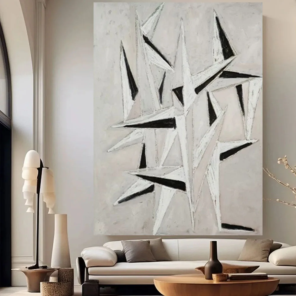 

Hand-Painted Modern Abstract Picture Morandi Style Oil Painting On Canvas Hand Made NORDIC Mural Wall Art Top Quality Home Decor
