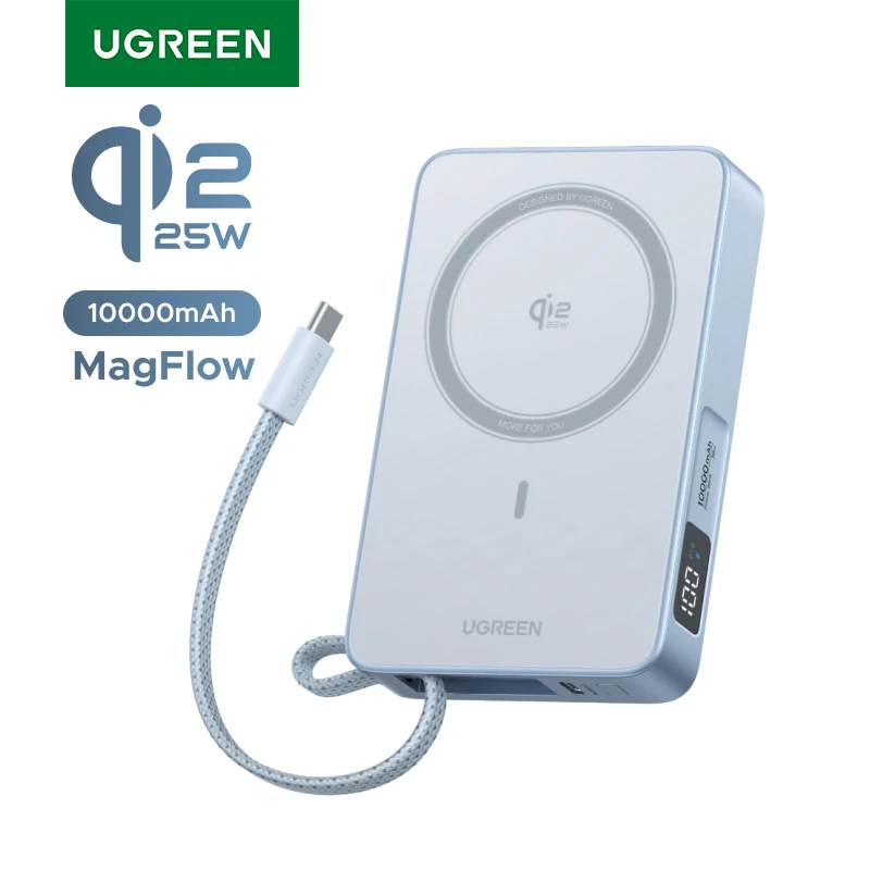 UGREEN 25W Power Bank 10000 мАч с MagSafe для iPhone 17 Pro Max — фото товара