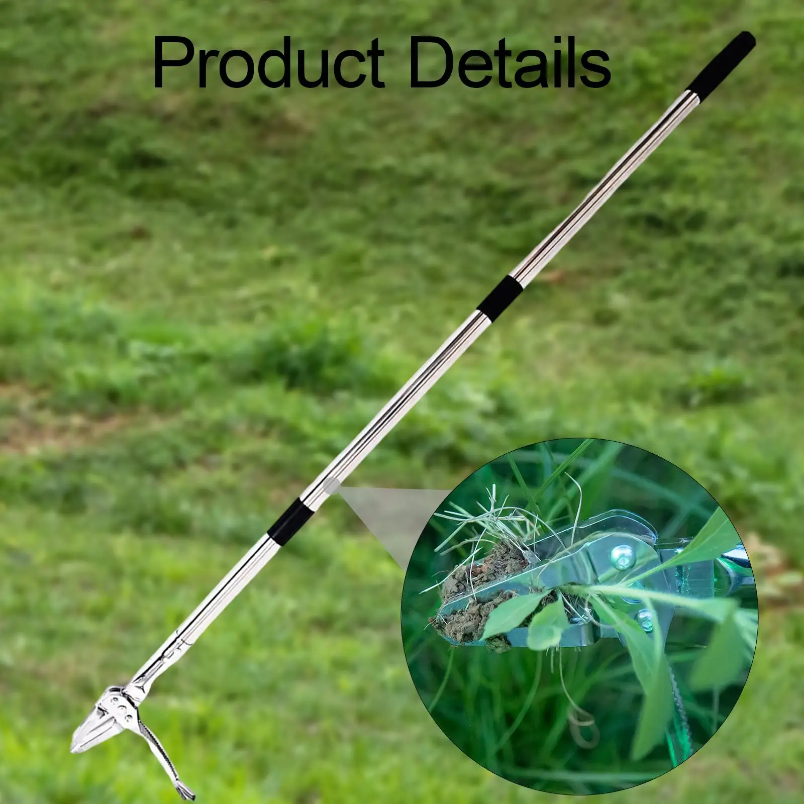 أداة يدوية من الفولاذ المقاوم للصدأ شديدة التحمل من Garden er Puller لمنتقي العشب والبستنة والفناء والكراب #5