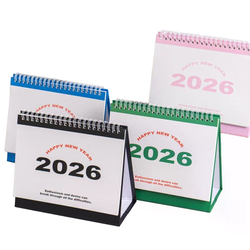 Calendario 2026 libro Simple planificador diario mensual agendador gestión del tiempo decoración de escritorio de oficina en casa calendario de pie