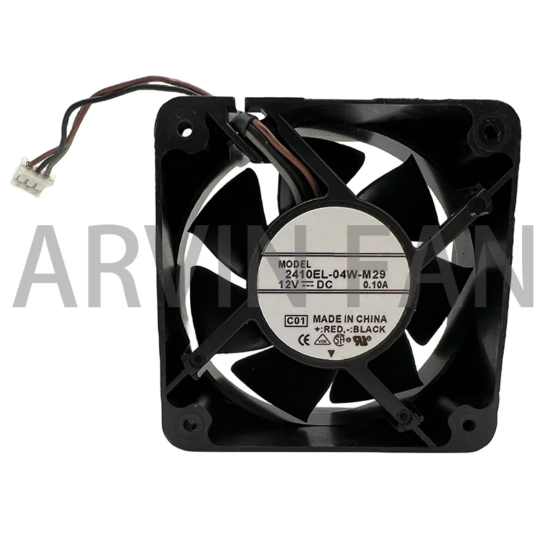 

Original COOLING REVOLUTION 2410EL-04W-M29 6cm 60mm Fan 6025 60x60x25mm 12V 0.10A Silent Cooling Fan