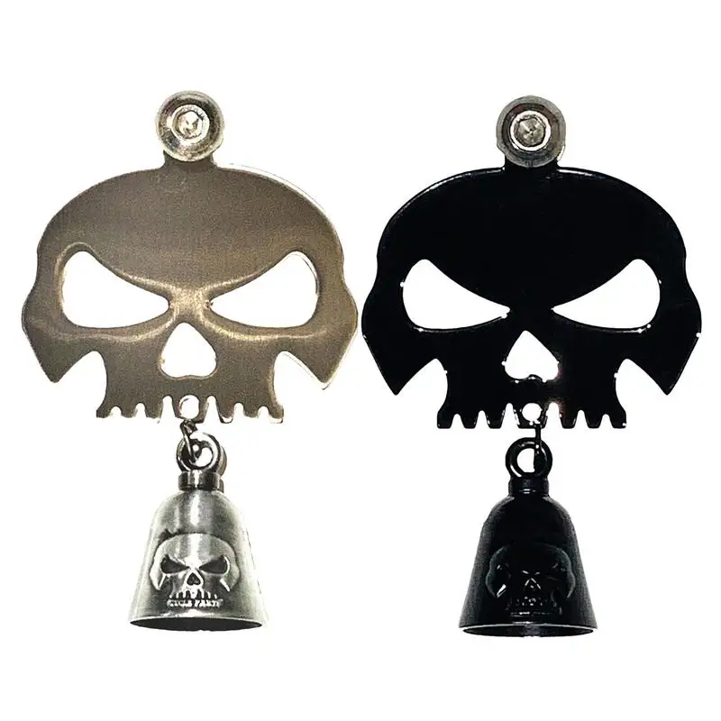 

Skull Bell Hanger Motorcycle Biker Luck Bell Hanger Motorcycle Metal Rider Riding Accessory Pendants For Cyclists Men Boyfriend