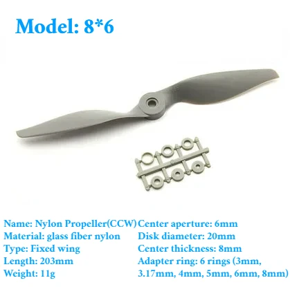 2PCS Gemfan Apc Nylon Propeller 5x5/6x4/7x5/8x4/8x6/9x6/10x5/10x7/11x5,5/12x6/13x6,5/14x7/16x8/17x10 Requisiten Für RC Modell Flugzeug