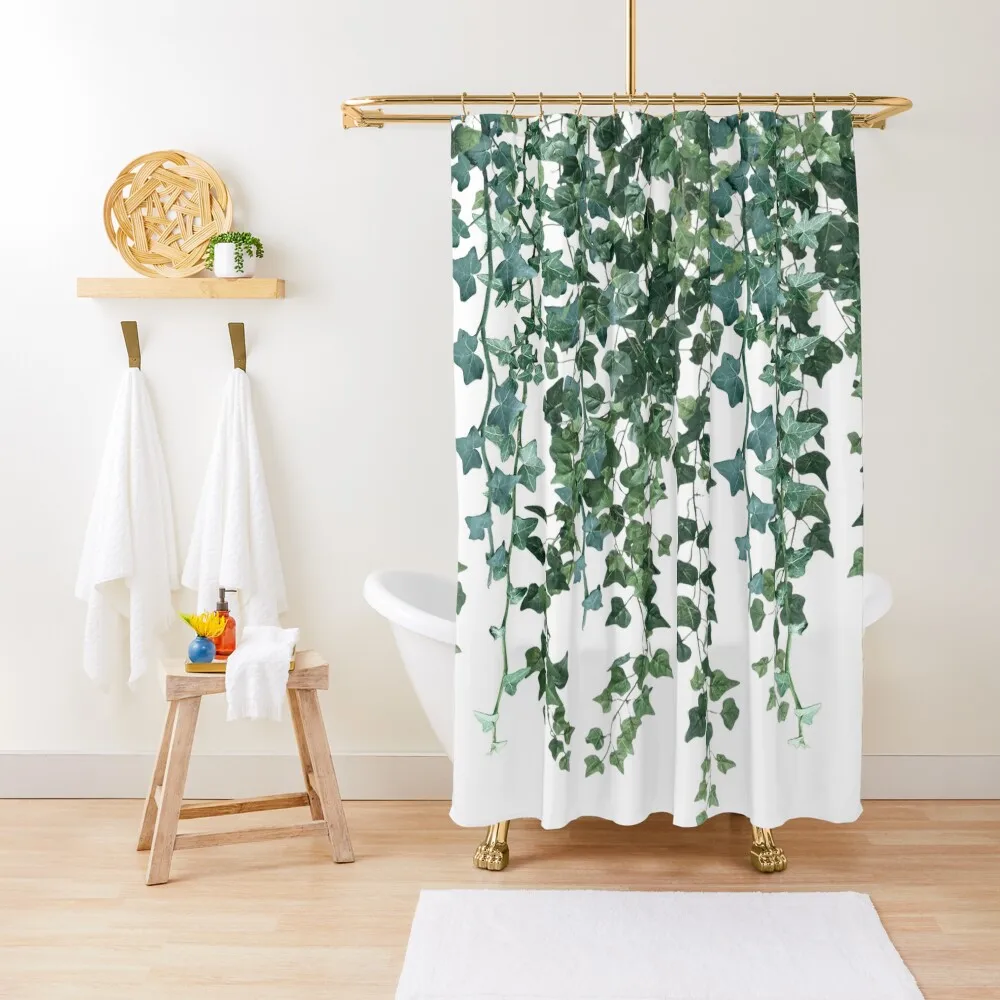 

Ivy Hanging Vines Shower Curtain Shower Waterproof Waterproof Fabric Bathroom Funny Shower Curtain