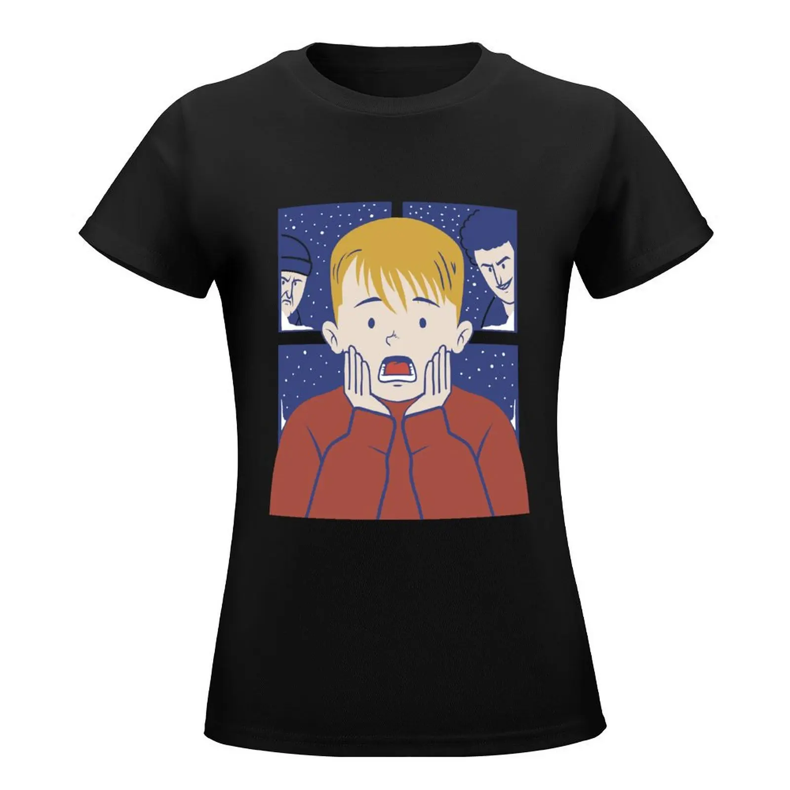 kevin alone T-Shirt blacks anime clothes Woman T-shirts