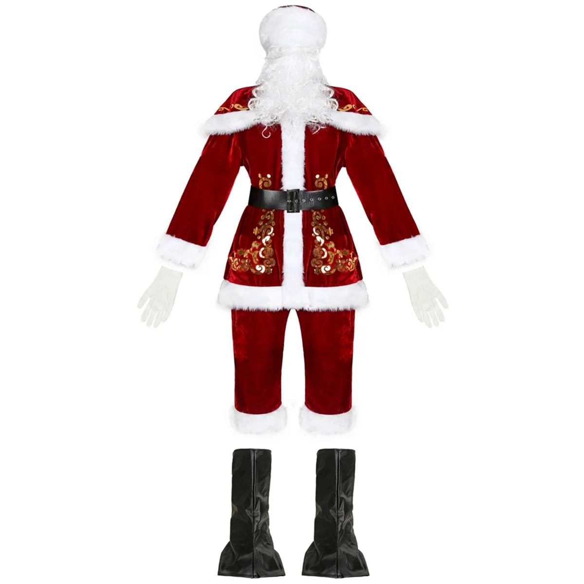 

Adult Santa Costume Christmas Costumes Santa Cosplay Party Suit for Boy Kids Children Cosplay Costume XXL