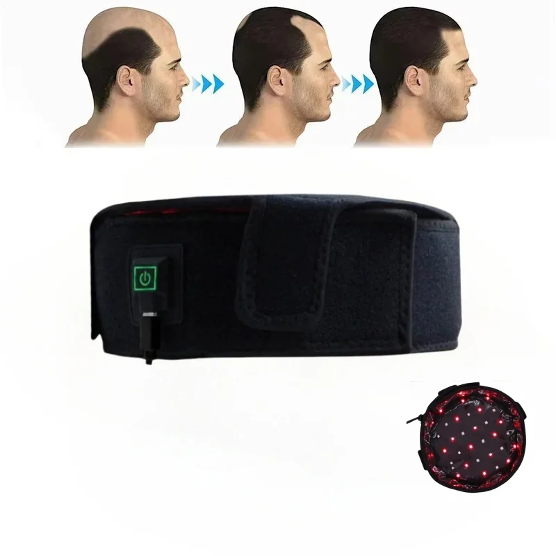 

Red Light Therapy Hat for Hair Growth Non-Invasive Treatment for Androgenetic Alopecia, Increasing Hair Density & Thickness