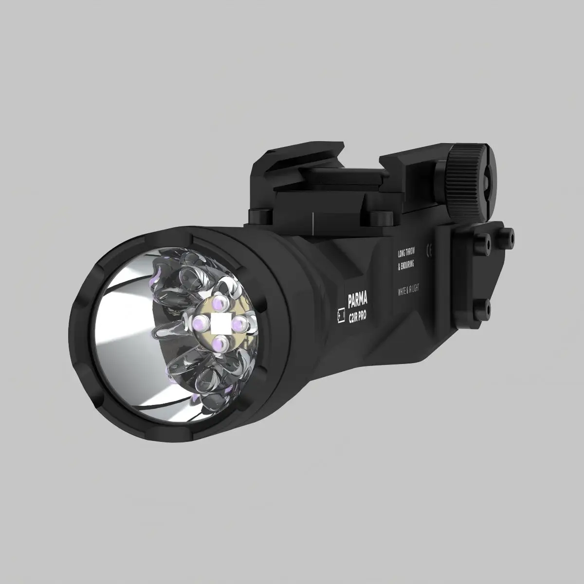 Armytek Parma C2IR Pro Mounted Light 1250 Lumens Flashlights