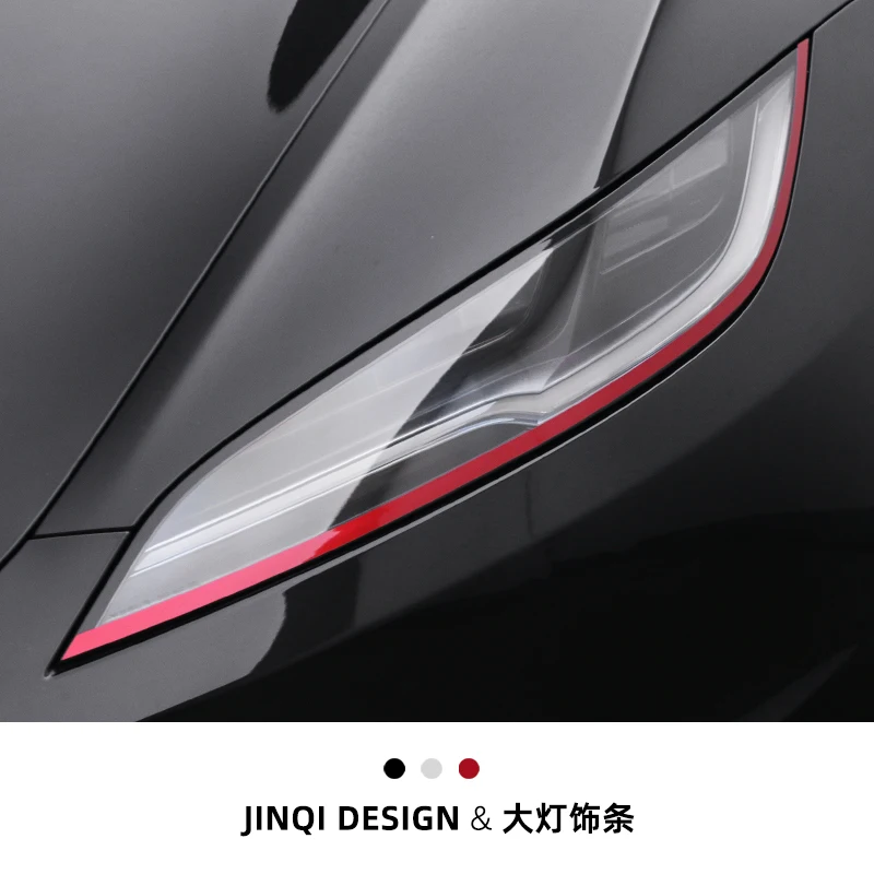 

Спортивные наклейки на фары для бровей для Tesla Model 3/Y, меняющая цвет защитная пленка