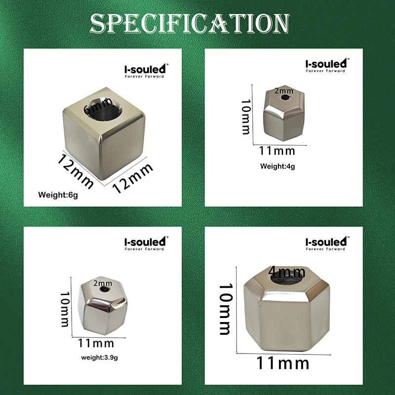 

Pure Titanium TA2 Hexagonal Bead Pendant for Men Women Minimalist Geometric Jewelry Gift Hypoallergenic