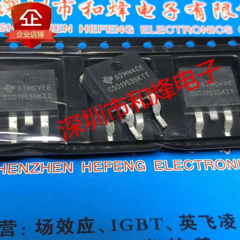 Free shipping  CSD19535KTT  TO-263 100V 200A       10PCS