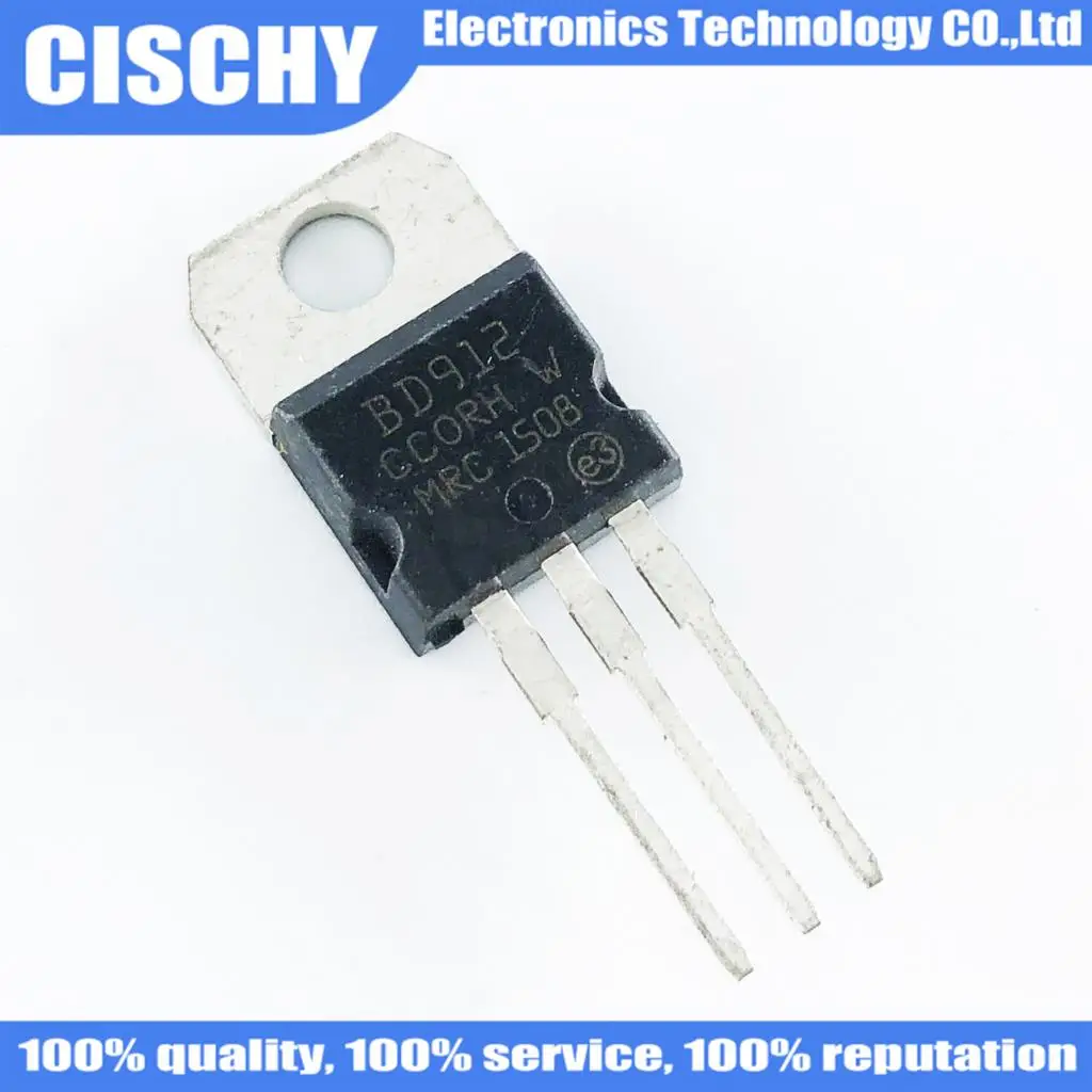 5 unids/lote BD908 BD911 BD912 TO-220 15A 45V en Stock