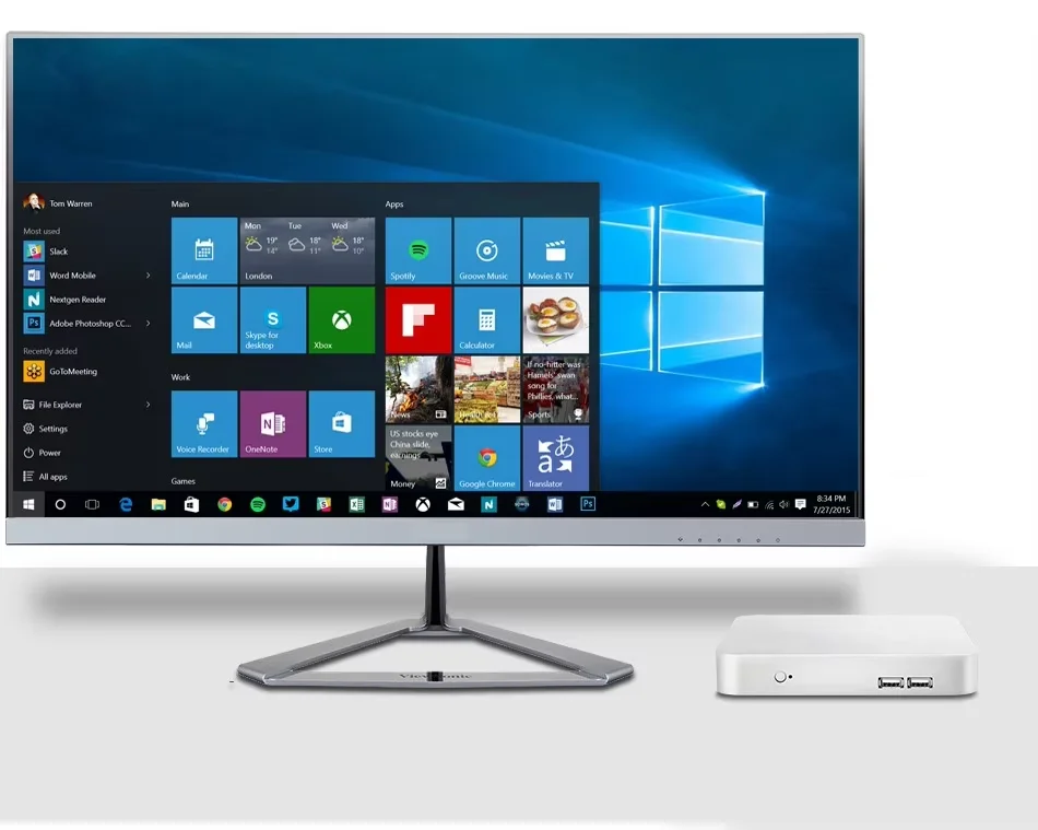 Mini PC compatible con Windows XP/7/10 procesador Intel Core i5-3317U 8GB RAM 512GB SSD WiFi Gigabit Ethernet 1080P HDMI VGA