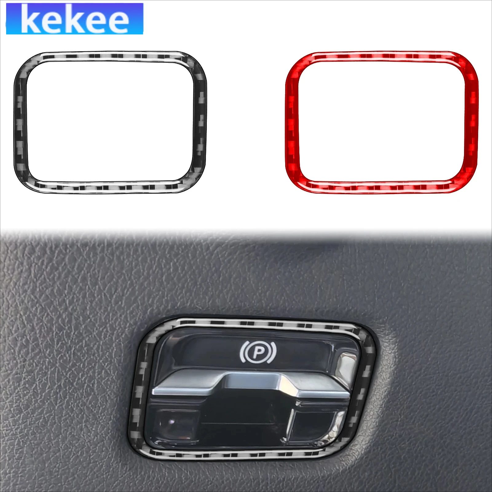 

For Mercedes Benz C-Class W206 2022-2024 For GLC 2023-2024 Carbon Fiber Electronic Handbrake Car Accessories Interior Stickers