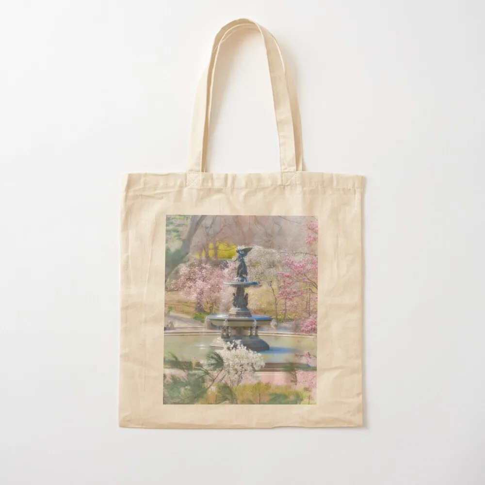 The Angel of Central Park Tote Bag tote bag university hand bag Candy bags sacs de shopping Canvas Tote