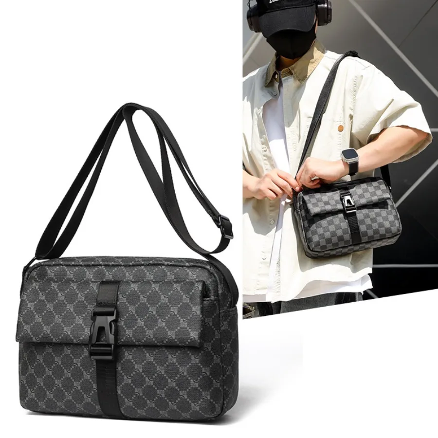 

【New style】Fashionable men's shoulder bag high-end men's bag fashionable large-capacity casual -body bag temperament small squa