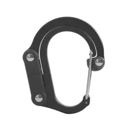 Portable Carabiner Locking D Shaped Key Chain Clips Folded Joints Rotating Carabiner Hooks Multipurpose Aluminum Carabiners