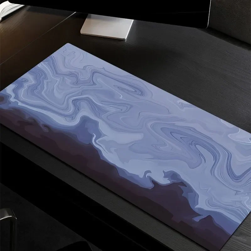 Alas Mouse Besar Gradien Minimalis - Alas Meja Gaming XXL untuk PC, Penutup Keyboard Tebal Anti Selip & Dekorasi Kantor