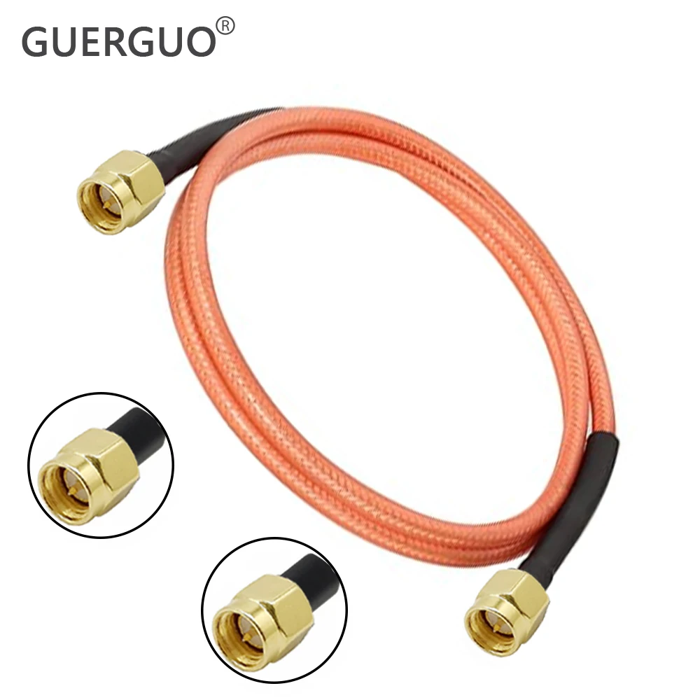 

SMA Male Straight to SMA Male Plug Connector RF Coaxial RG142 Cable Crimp Wire Terminal RF Jumper pigtail Cable 50Ohm