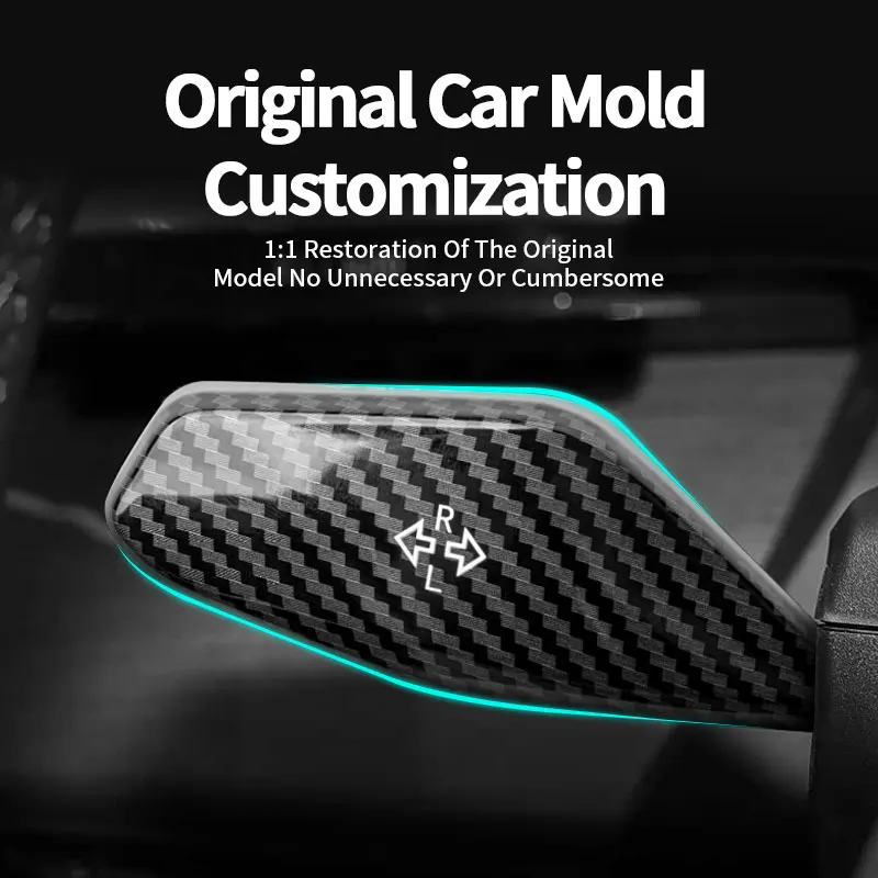 For BMW 6 Series F-chassis 2011-2018 ABS Carbon Fiber Accessory Steering Wheel Headlight Wiper Switch Trim Switch Control Cover