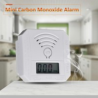 Mini CO Sensor Carbon Monoxide Alarm Detector Battery Powered With LED Digital Display Sound Warning Suitable For Home Kitchen