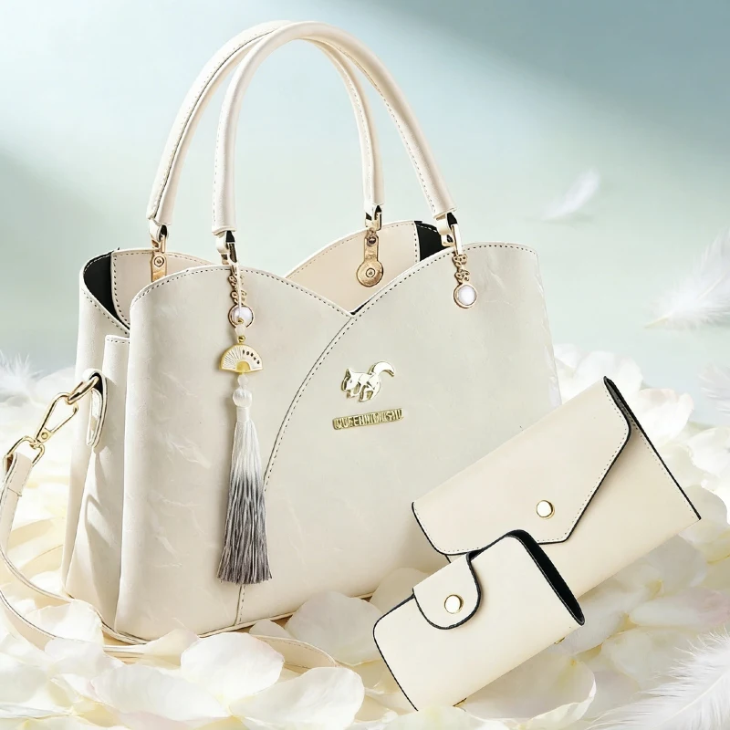 

Красивая женская сумка, сумка-тоут с бахромой, сумка через плечо, классическая элегантная женская сумка на плечо, легкая большая сумка.