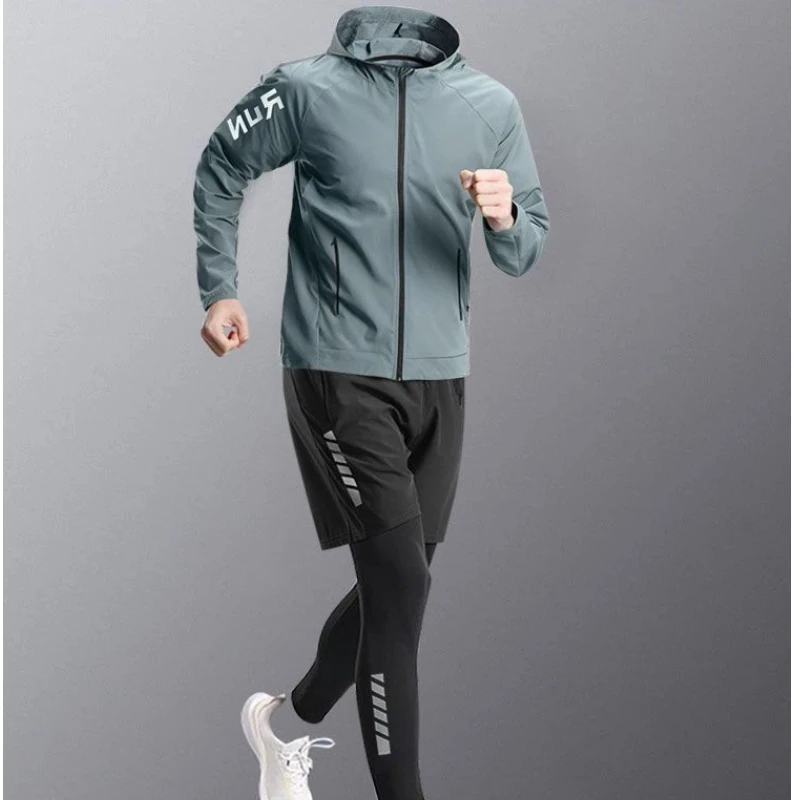 

Casual Running Men's Quick Dry Marathon Sports Autumn Fitness Suit