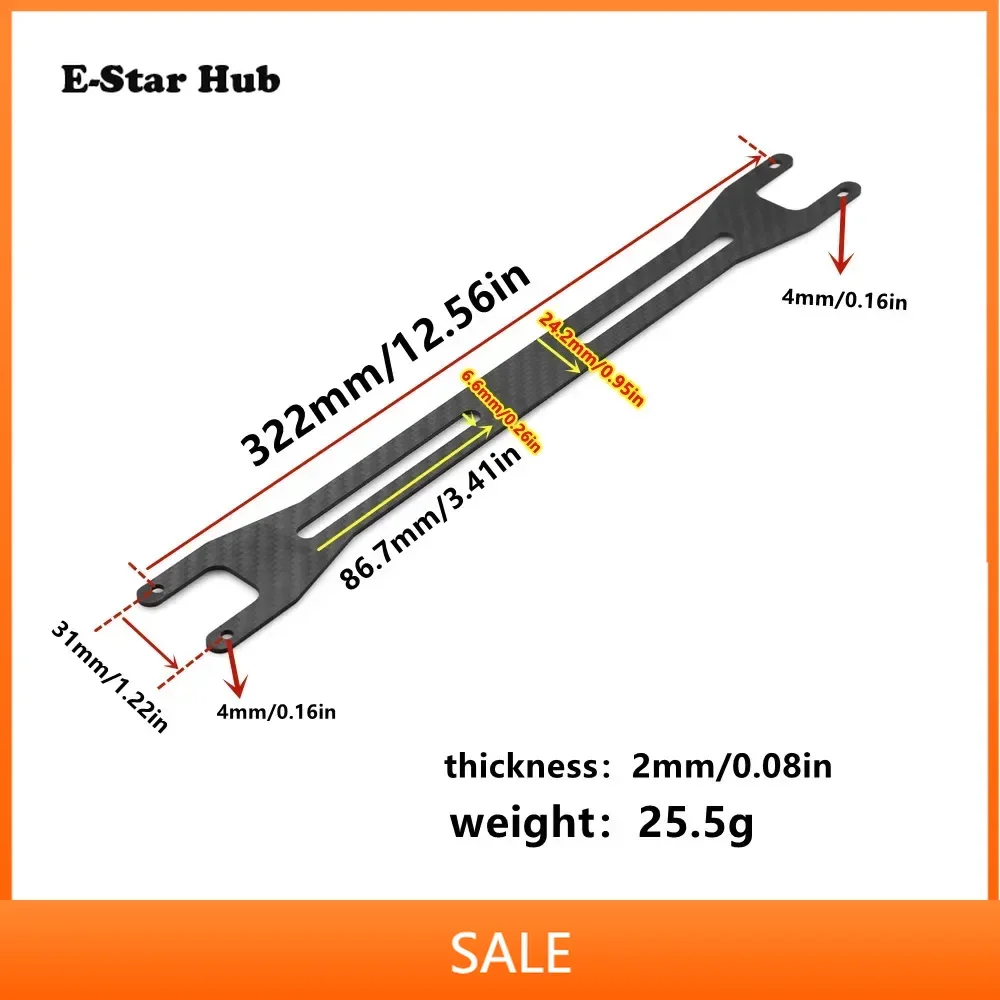 

Carbon Fiber Second Floor Board Plate for Traxxas Slash 4x4 Remo Hobby HQ727 1/10 RC Car Upgrade Parts Spare Accessories