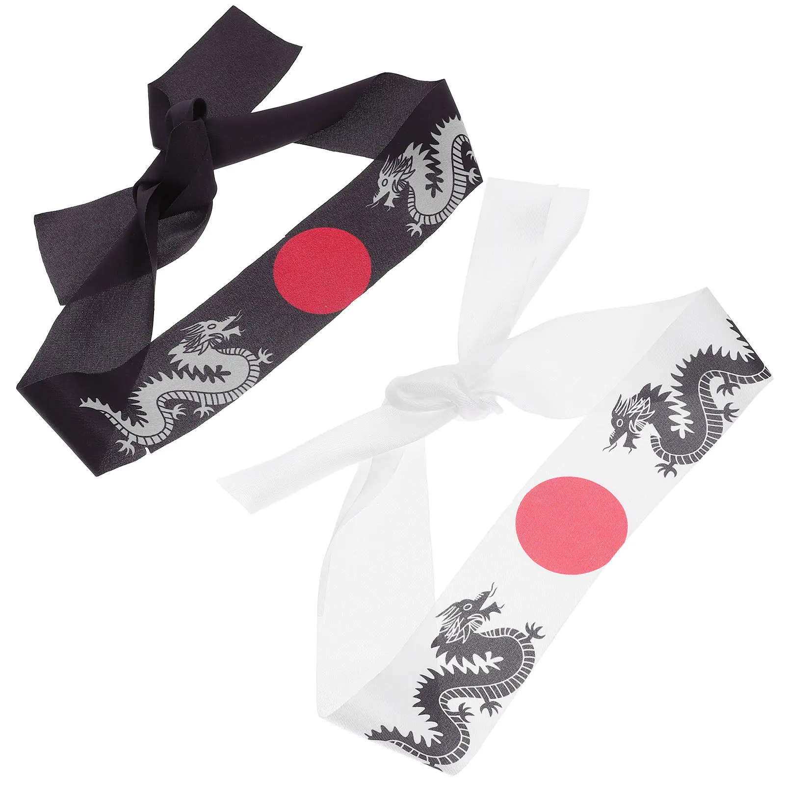 

2 шт. Японские спортивные повязки на голову: креативные, гладкие, дышащие, для бега, в стиле самурая, для карате, для тренировок, а также для костюма японского шеф-повара