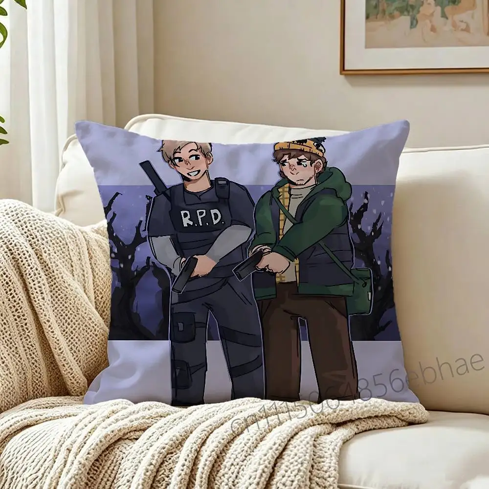 FOR Resident Evil Bryan Movie 2026 Pillow Cover Sofa cushion cover room Home dormitory decoration Warm Winter Cushion Cover 5