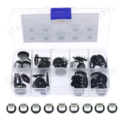 45pcs 3pin Gear tuning Single potentiometer kit B501 102 202 502 103 203 503 104 504 Dial Potentiometer Volume switch set