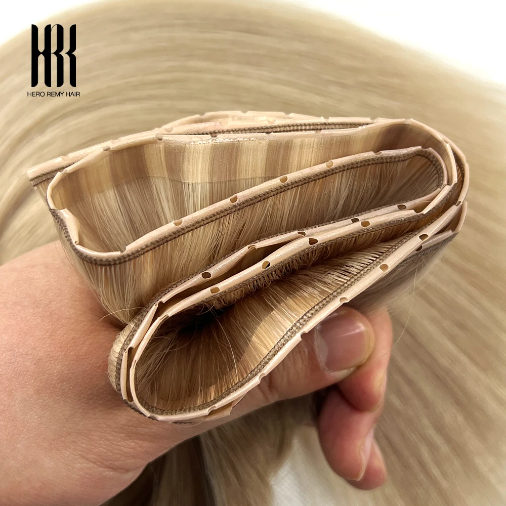 

Накладные волосы Butterfly Weft, 100% натуральные, невидимые, двусторонние, с отверстиями из полиуретана, для объема, Real Hair Genius Weft, 100 г/шт.