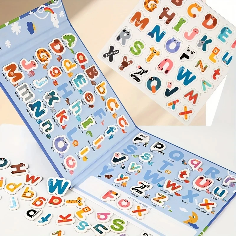 Lettere magnetiche Puzzle Animal Alphabet ABC magneti per frigorifero per bambini piccoli e bambini giocattoli educativi cognitivi per l'apprendimento dell'ortografia