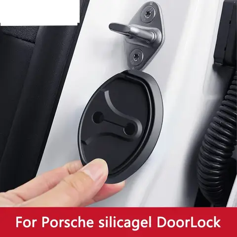 पोर्श 718 बॉक्सस्टर एस केमैन 911 मैकन केयेन के लिए 4 पीस/सेट कार डोर म्यूट डंपिंग कुशन सिलिकॉन कार डोर लॉक बकल कवर 10 best sales 718 बॉक्सस्टर - №7