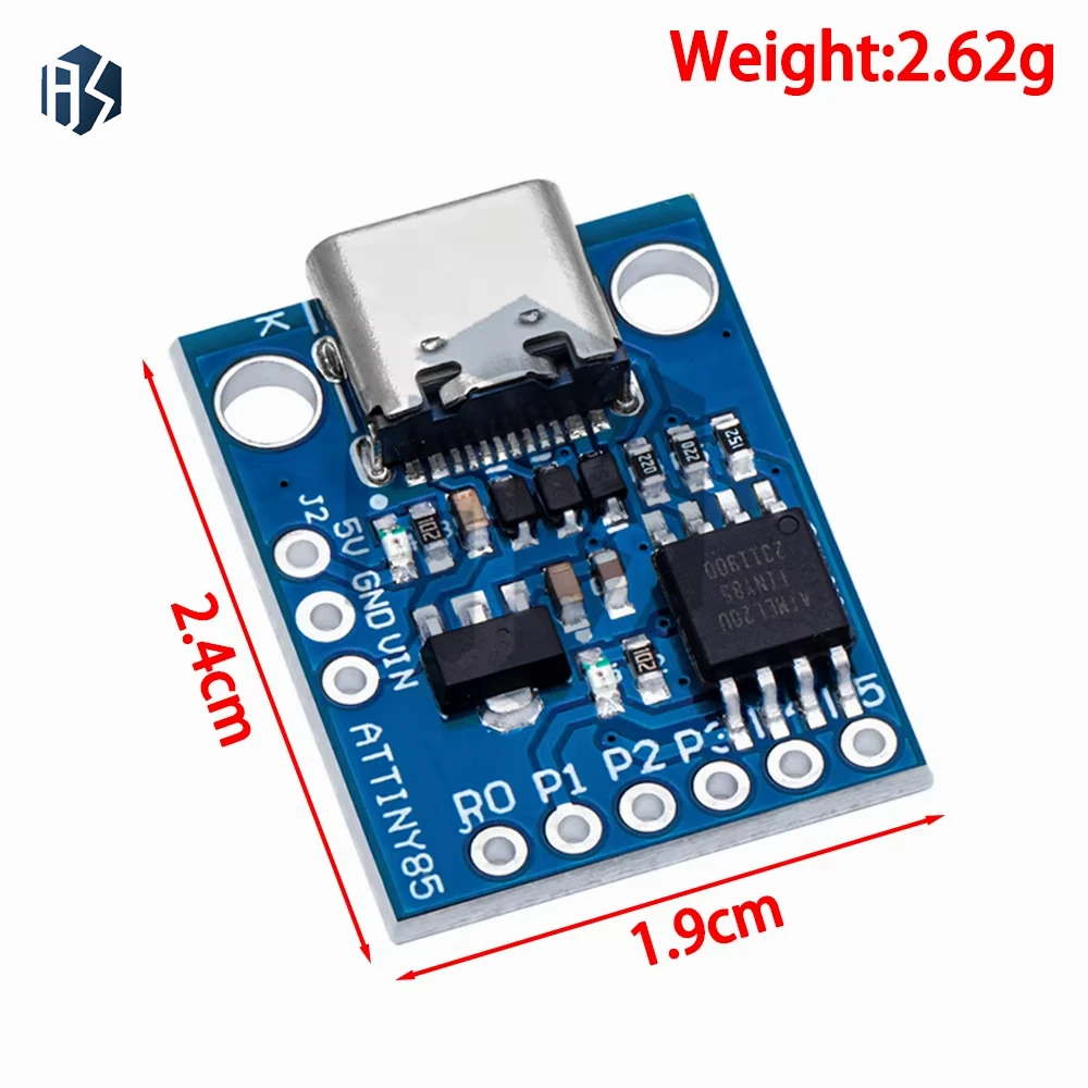 Official Blue Black TINY85 Digispark Kickstarter Micro Development Board ATTINY85 module for Arduino IIC I2C USB