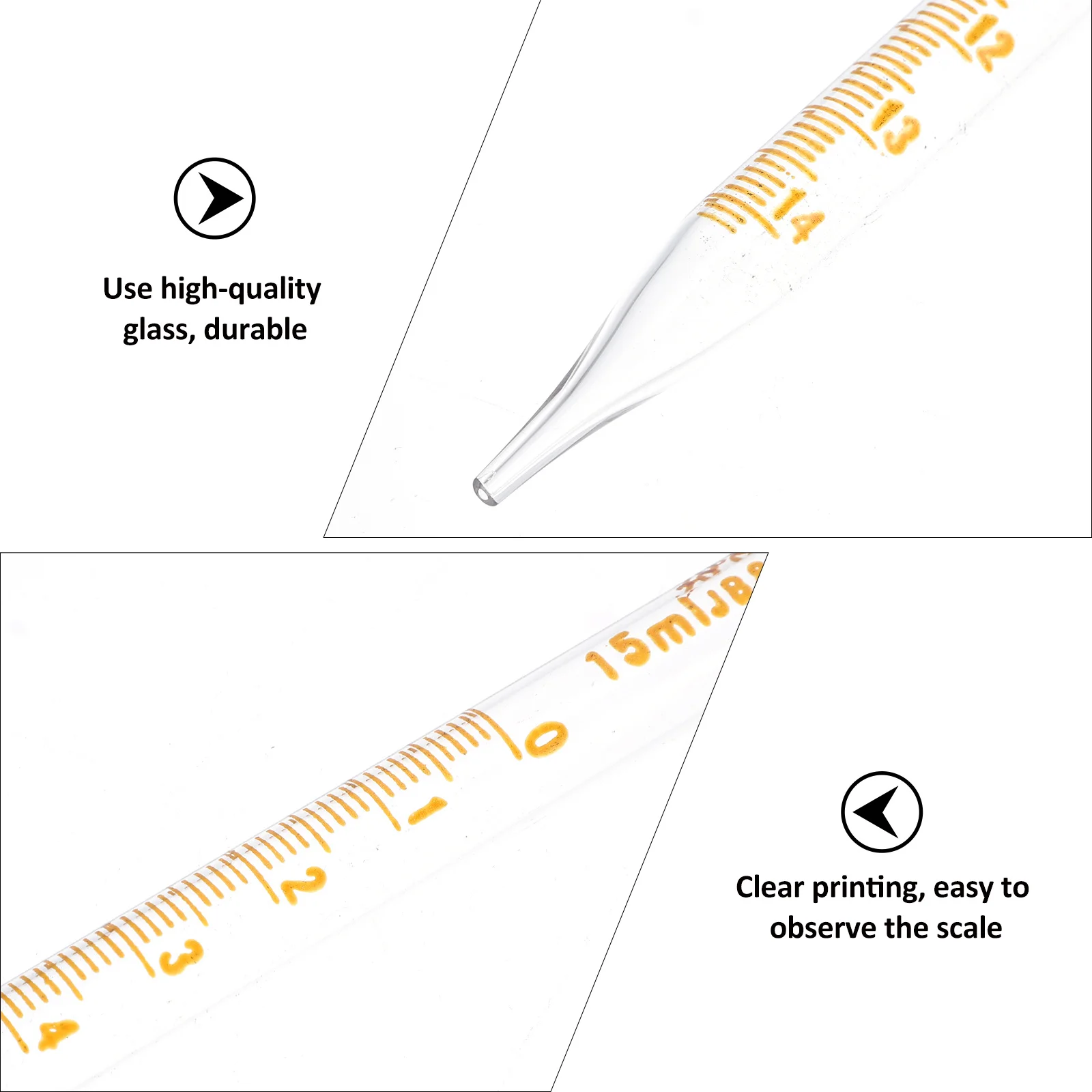 

20 Pcs Droppers Pipettes Metered Transfer Micro Measurement Laboratory Supplies