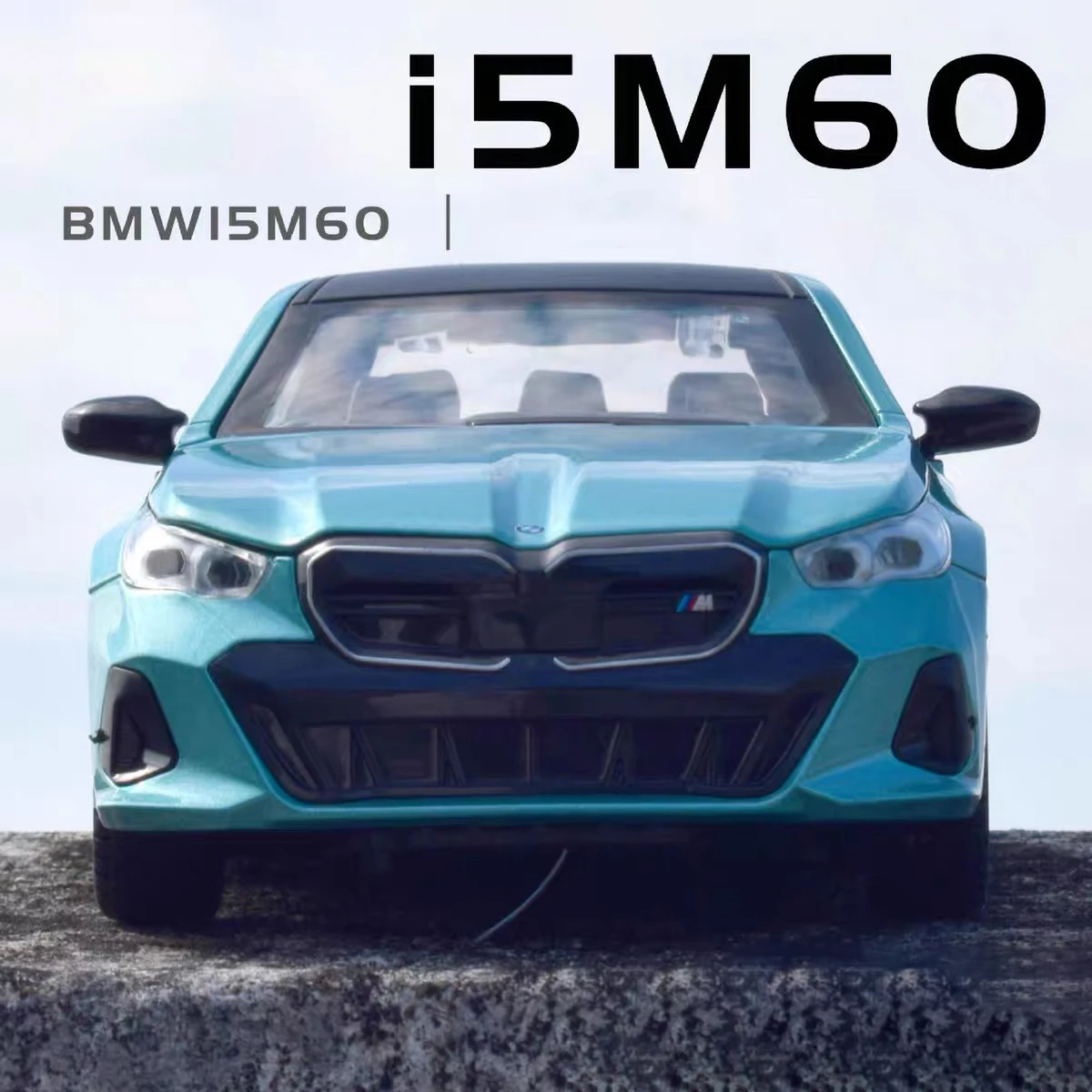 1:24 BMW I5 M60 THE M6 IM Alloy Miniature Car Diecast Metal Scale Car Model Sound＆Light Simulation Children Toy Vehicle Gift