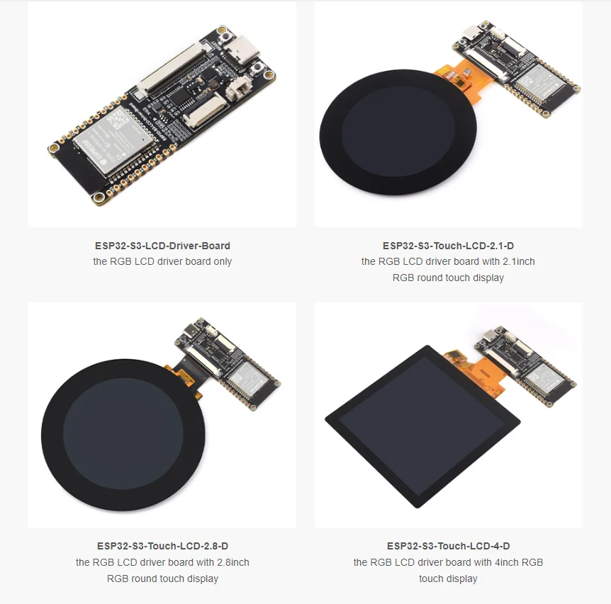 ESP32-S3 rgb lcd-treiber platine 40pin/18pin schnitts telle, onboard ESP32-S3-WROOM-1 modul unterstützung wifi bluetooth – Detail 1