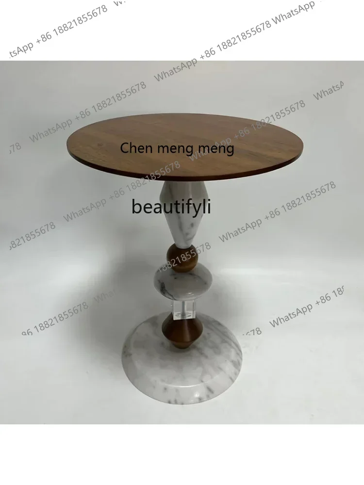 

ss7486 Modern Minimalist Sugar Gourd Building Blocks Marble Coffee Table Small Apartment Model Room Sofa Side Table furniture