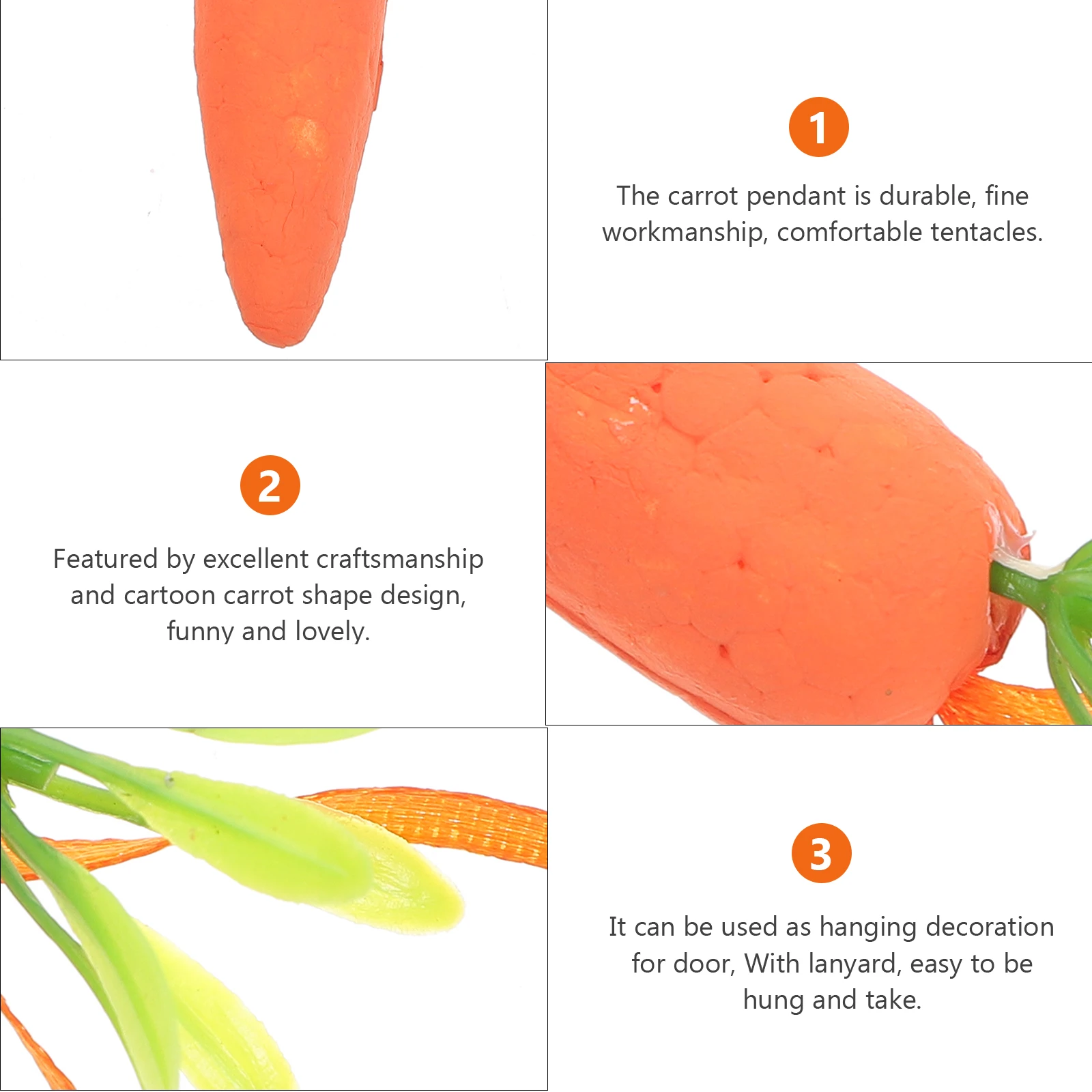 

Foam Carrot Decor Mini Carrots Easter Party Decoration Supplies Colorful Simulation nament Vegetable Food Decor