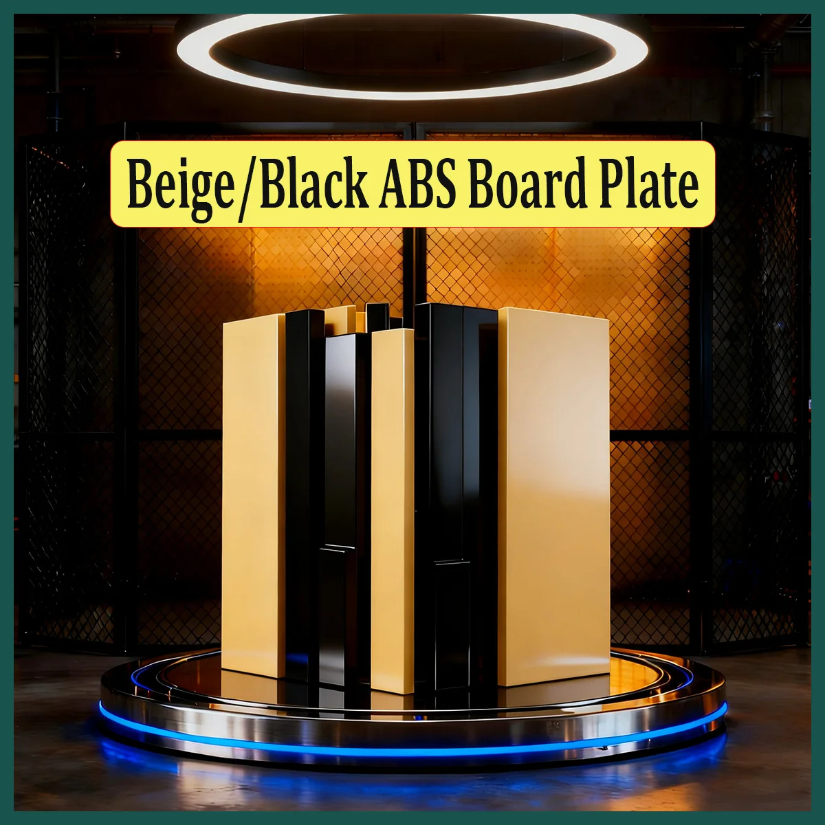 Beige/Black ABS Board Plate | Plastic Transformation Board for DIY Model Making, Construction Model Accessories, Thk1-30mm