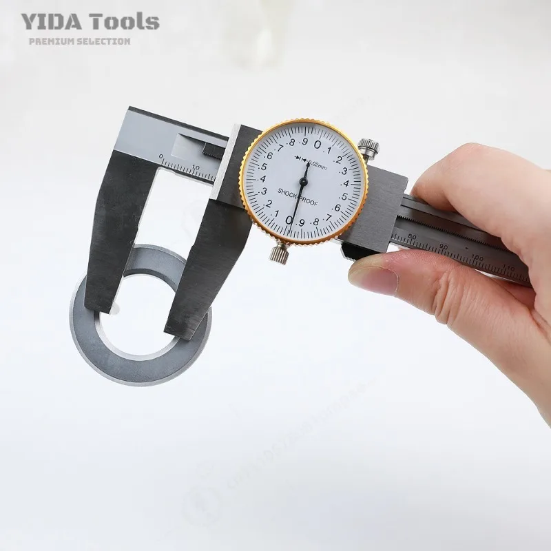 High Precision Dial Caliper Industrial Grade Stainless Steel Bore Measuring Tool for Internal Diameter Measurement